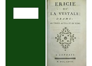 Seller image for Ericie ou La Vestale. Drame en trois actes et en vers. for sale by Hesperia Libros