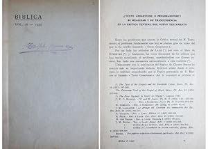 Imagen del vendedor de Texto cesariense o precesariense?. Su realidad y su transcendencia en la crtica textual del Nuevo Testamento. a la venta por Hesperia Libros