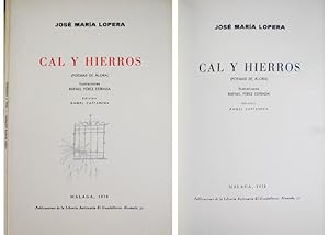 Imagen del vendedor de Cal y hierros. Poemas de lora. a la venta por Hesperia Libros