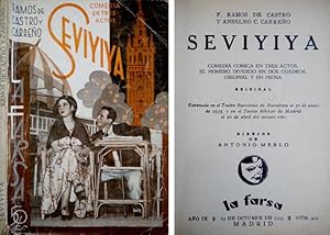 Seller image for Seviyiya. Comedia cmica en tres actos. for sale by Hesperia Libros
