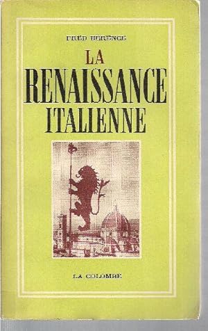 Seller image for La Renaissance italienne. for sale by Librairie  la bonne occasion