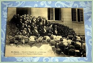 Image du vendeur pour Carte Postale Ancienne - SAINT AIGNAN SUR CHER Ftes de la Mutualit le 18-19 Juillet 1909 -Allocution de M. le Ministre  l'Ecole Primaire. . mis en vente par JOIE DE LIRE