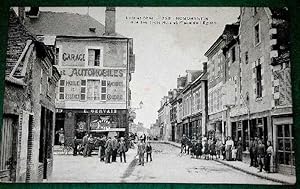 Carte Postale Ancienne - ROMORANTIN - RUE DES TROIS ROIS ET PLACE DE L EGLISE TRES BELLE ANIMATIO...