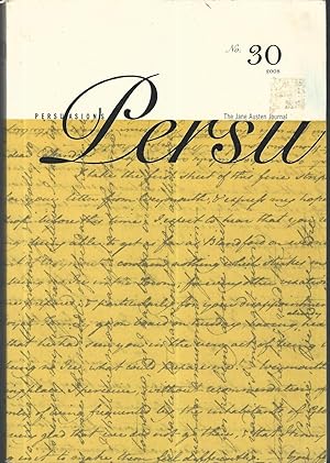 Seller image for Persuasions: Persu: The Jane Austen Journal, No. 30, 2008 for sale by Dorley House Books, Inc.