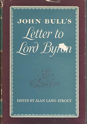 Image du vendeur pour John Bull's Letter to Lord Byron mis en vente par Dorley House Books, Inc.