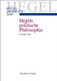 Bild des Verkufers fr Hegel Jahrbuch 2009. Hegels politische Philosophie 2 zum Verkauf von primatexxt Buchversand