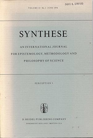 Synthese: an International Journal for Epistemology, Methodology and Philosophy of Science, Volum...