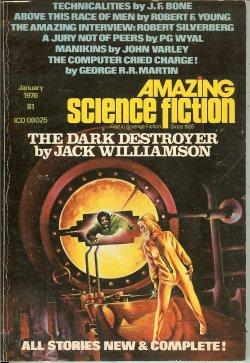 Image du vendeur pour AMAZING Science Fiction: January, Jan. 1976 mis en vente par Books from the Crypt