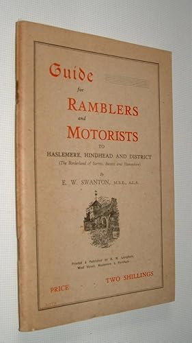 Guide for Ramblers and Motorists to Haslemere,Hindhead and District