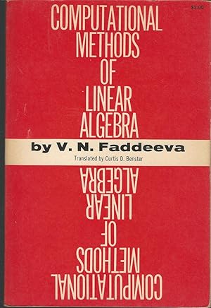 Imagen del vendedor de Computational Methods of Linear Algebra a la venta por Dorley House Books, Inc.