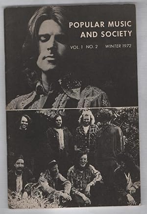 Bild des Verkufers fr Popular Music & Society. Volume 1, No. 2, Winter 1972 zum Verkauf von Recycled Books & Music
