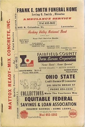 Robinson's 1970 Fairfield County, Ohio Rural Directory,Home Edition (NO Map)