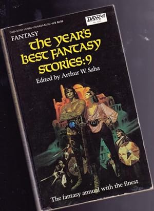 Seller image for The Year's Best Fantasy Stories: 9 - Other, Mirage and Magia, Djnn No Chaser, The Malaysian Mer, Square & Above Board, Sentences, Lest Levitation Come Upon Us, Another Orphan, The Horror on the # 33, Influencing the Hell Out of Time and Teresa Golowitz for sale by Nessa Books