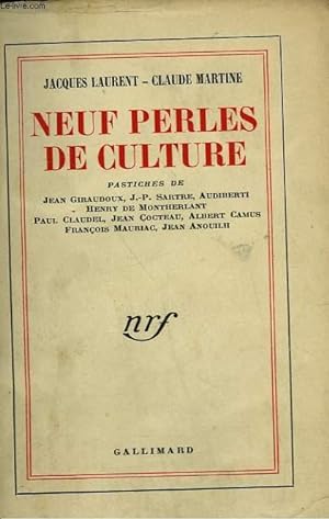 Bild des Verkufers fr NEUF PERLES DE CULTURE. zum Verkauf von Le-Livre