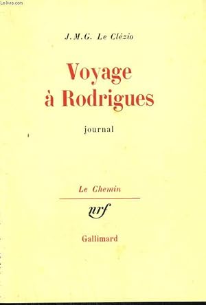 Seller image for VOYAGE A RODRIGUES. for sale by Le-Livre