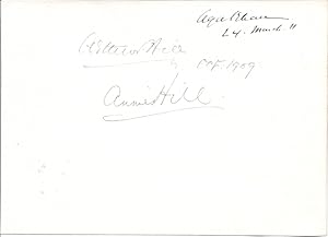 Bild des Verkufers fr Bold Signature with date on page detached from autograph book. zum Verkauf von Richard M. Ford Ltd