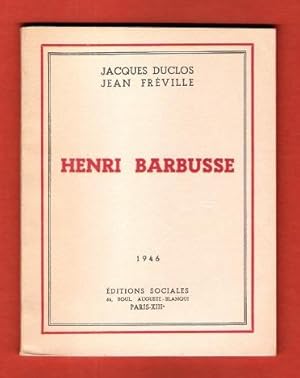 Imagen del vendedor de Henri Barbusse a la venta por Au vert paradis du livre