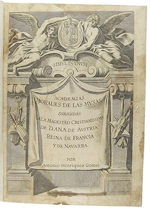 Seller image for Academias morales de las musas . for sale by Richard C. Ramer Old and Rare Books