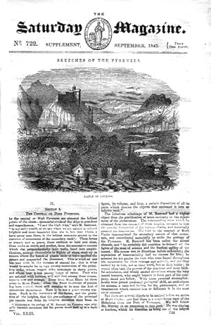 The Saturday Magazine Supplement, No 722, Sept 1843 Entire Issue on The PYRENEES Includes Engravi...