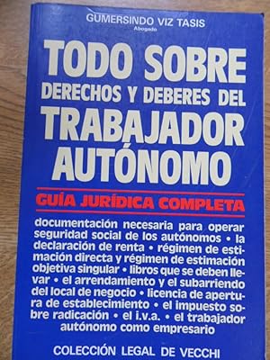 Seller image for Todo Sobre Derechos y Deberes Del Trabajador Autonomo for sale by Clement Burston Books