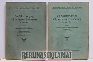 Immagine del venditore per Die Gterbewegung auf deutschen Eisenbahnen im Jahre 1936 bzw. 1937, 2 Einzelteile. Aus den Jahrgngen 1936 und 1937, es erschienen jeweils 2 Bnde !!!!!!!!! venduto da BerlinAntiquariat, Karl-Heinz Than