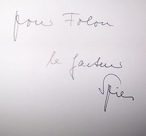 Max Ernst : écrits et oeuvre gravé [inscribed by Werner Spies to Jean-Michel Folon]