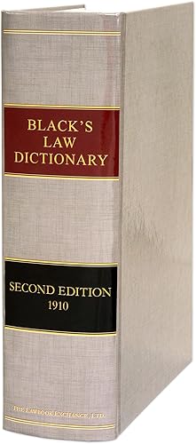 Black's Law Dictionary, Second edition. 2nd ed