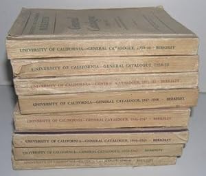 Image du vendeur pour University of California Bulletin. General Catalogue. 1939-1948. mis en vente par Wittenborn Art Books