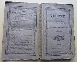 Immagine del venditore per Les Jsuites modernes, pour faire suite au mmoire de M. Le Comte de Montlosier. venduto da Antiquariat Roland Ggler