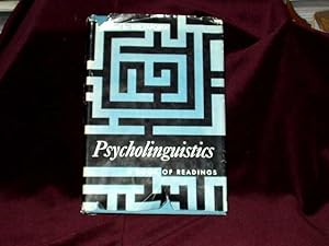 Seller image for Psycholinguistics. A Book of Readings; for sale by Wheen O' Books