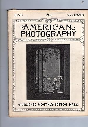 AMERICAN PHOTOGRAPHY. Issue of June 1925