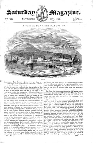 The Saturday Magazine No 667 Sept 1842 including ORSOVA, GOLUMBACZ in Their Series 'A Voyage Down...