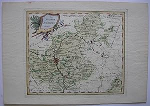 Das Bisthum Bamberg Flächenkolorierte Kupferstichkarte von Franz Johann Joseph von Reilly 1791, 2...