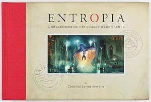 Bild des Verkufers fr Entropia: A Collection of Unusually Rare Stamps [SIGNED, WITH ORIGINAL DRAWING BY ILLUSTRATOR] zum Verkauf von ERIC CHAIM KLINE, BOOKSELLER (ABAA ILAB)