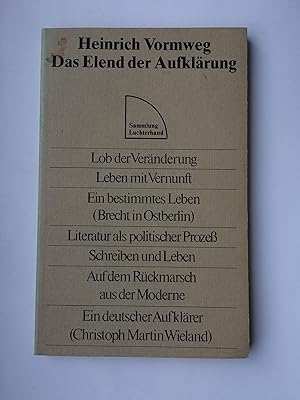 Das Elend der Aufklärung: über ein Dilemma in Deutschland