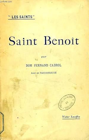 Bild des Verkufers fr SAINT BENOIT zum Verkauf von Le-Livre