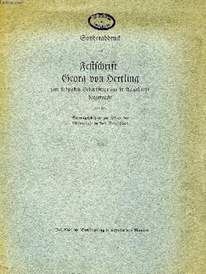 Bild des Verkufers fr SONDERABDRUCK AUS FESTSCHRIFT GEORG VON HERTLING ZUM SIEBZIGSTEN GEBURTSTAGE AM 31. AUGUST 1913 DARGEBRACHT, DIE KAPELLE DES HL. NIKOLAUS IM LATERANPALAST, EIN DENKMAL DES WORMSER KONKORDATS zum Verkauf von Le-Livre