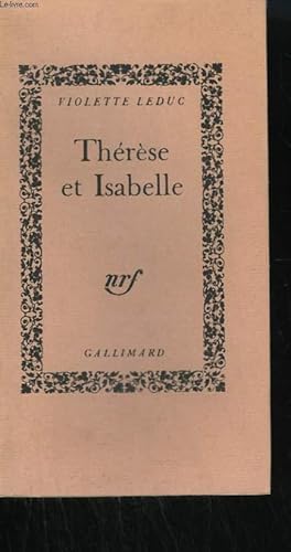 Image du vendeur pour THERESE ET ISABELLE. mis en vente par Le-Livre