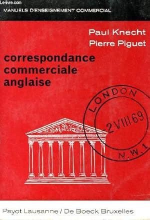 Bild des Verkufers fr CORRESPONDANCE COMMERCIALE ANGLAISE zum Verkauf von Le-Livre