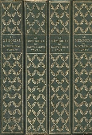 Bild des Verkufers fr LE MMORIAL DE SAINTE-HLNE. Propos de l'Empereur recueillis par le Comte De Las Cases. Complt d'extraits des Mmoires de O'Meara et Antommarchi, mdecins de l'Empereur  Sainte-Hlne, du Mmorial de "La Belle Poule" par Monsieur Emmanuel De Las Cases fils et de notices biographiques sur Sir Hudson Lowe, gelier de Napolon. zum Verkauf von studio bibliografico pera s.a.s.