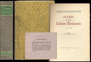 Diario de Don Isidoro Errazuriz 1851 - 1856