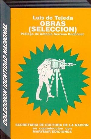 Bild des Verkufers fr OBRAS. Seleccin. Prlogo, bibliografa y notas Antonio Serrano Redonnet zum Verkauf von Buenos Aires Libros