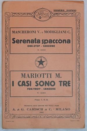 Image du vendeur pour SERENATA SPACCONA - I CASI SONO TRE, mis en vente par Sephora di Elena Serru