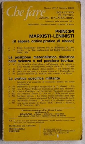 BOLLETTINO DI CRITICA E AZIONE D'AVANGUARDIA COMUNICIATO NELLA PRIMAVERA 1967 MAGGIO 1972 - NUMER...
