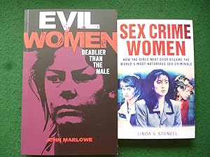 Image du vendeur pour Sex Crime Women (Previously Published as Out Of Control), Evil Women Deadlier Than The Male (Set Of 2 Paperbacks) mis en vente par Shelley's Books