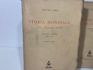 Seller image for STORIA MONDIALE DAL 1814 A 1938 PIETRO ORSI for sale by LIBRERIA ANTICUARIA SANZ