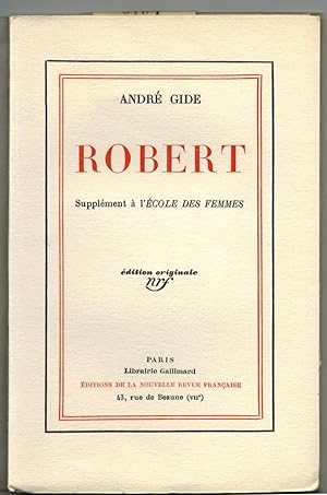 Robert. Supplément à l'Ecole des Femmes.