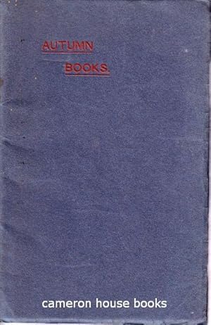 Publishers' catalogue. Autumn Announcements 1908