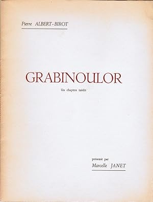 Grabinoulor : un chapitre inédit présenté par Marcelle Janet. Vme livre, extrait du chapitre II.