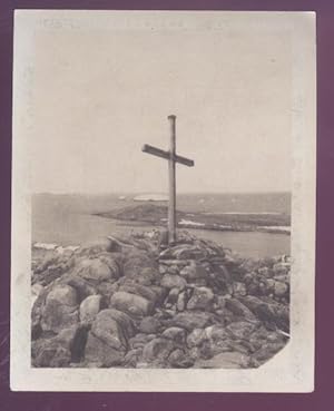 Photo of Memorial Cross for Lieut. B.E.S. Ninnis Abd Dr. X. Mertz Raised at Cape Denison.